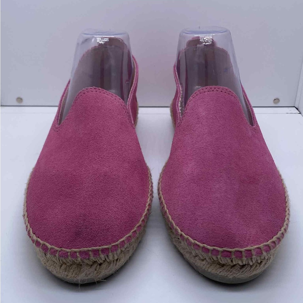 MANEBI Hamptons Suede Espadrilles Pink Jute Sole Women’s Shoes Size 42 (US 12) - Picture 2 of 9